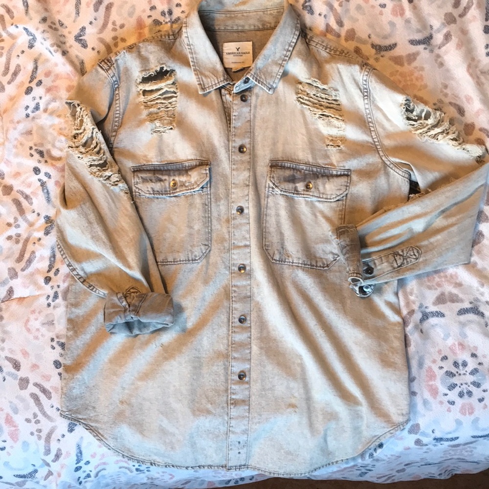 Distressed Jean Jacket